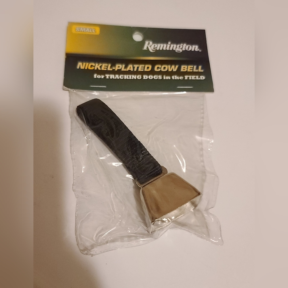 New Remington Nickel-Plated Cowbell For Dog Collar Attachment